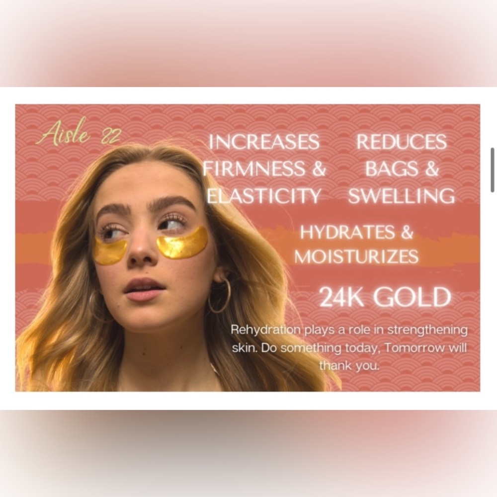 Our 24K Gold Eye Mask (sealed in pairs)